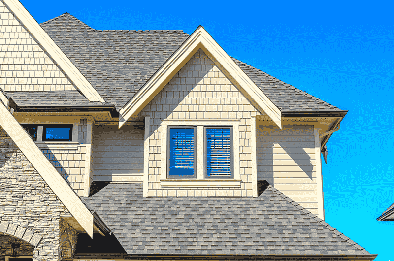 A beautiful house with roof