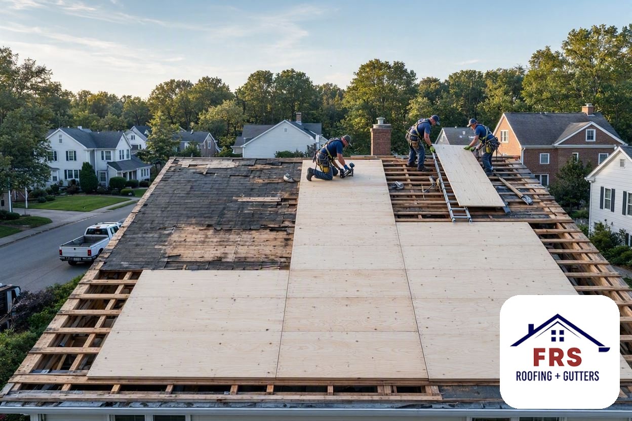 Roof Deck Replacement by FRS Roofing in Greater Massachusetts