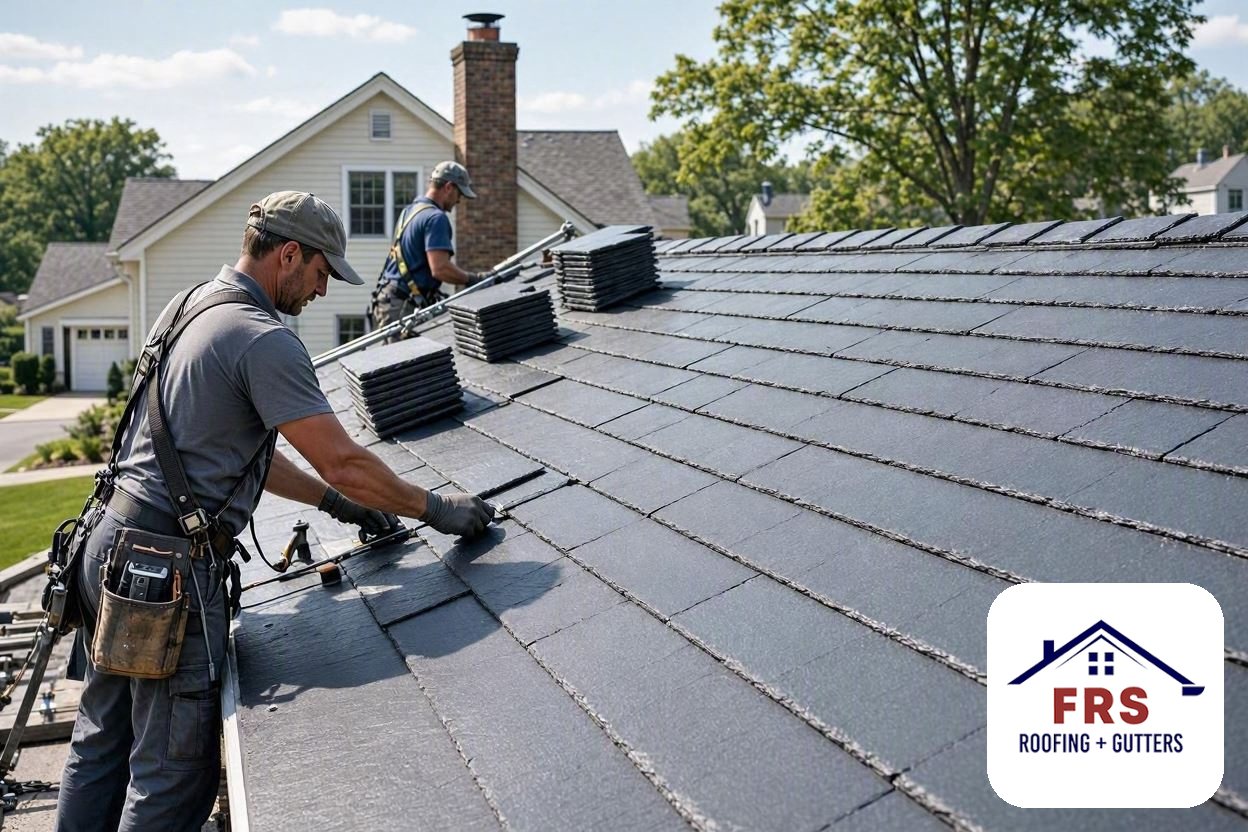 Syntactic Slate Roofing by FRS Roofing in Greater Massachusetts